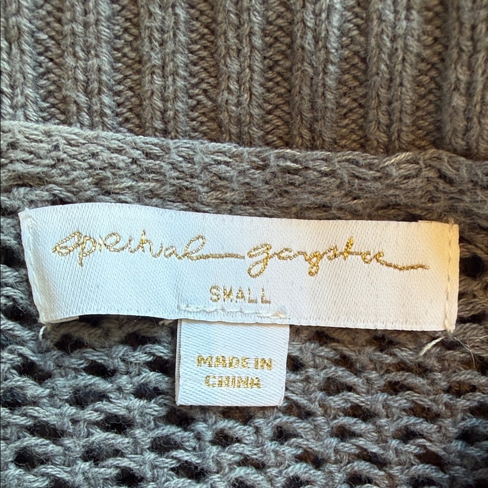 Spiritual Gangster Women's Do With Love Open Knit Multicolor Sweater Size S Boho - Picture 8 of 13